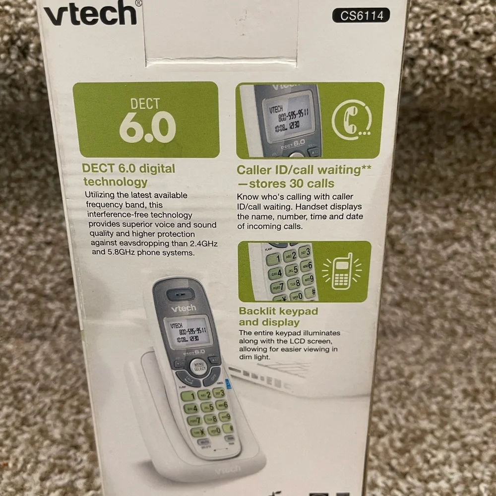 VTech Cordless Telephone with Caller ID - White